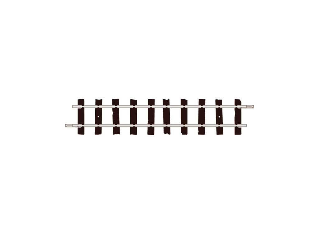 OO-9/HOe Straight Track - Setrack -- 3-7/16"  8.7cm pkg(8)-2