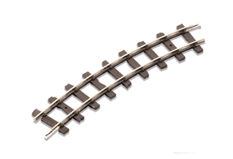 OO-9/HOe Curved Track - Setrack -- #1 9"  22.8cm Radius, 22.5 Degree Sections pkg(8)-1