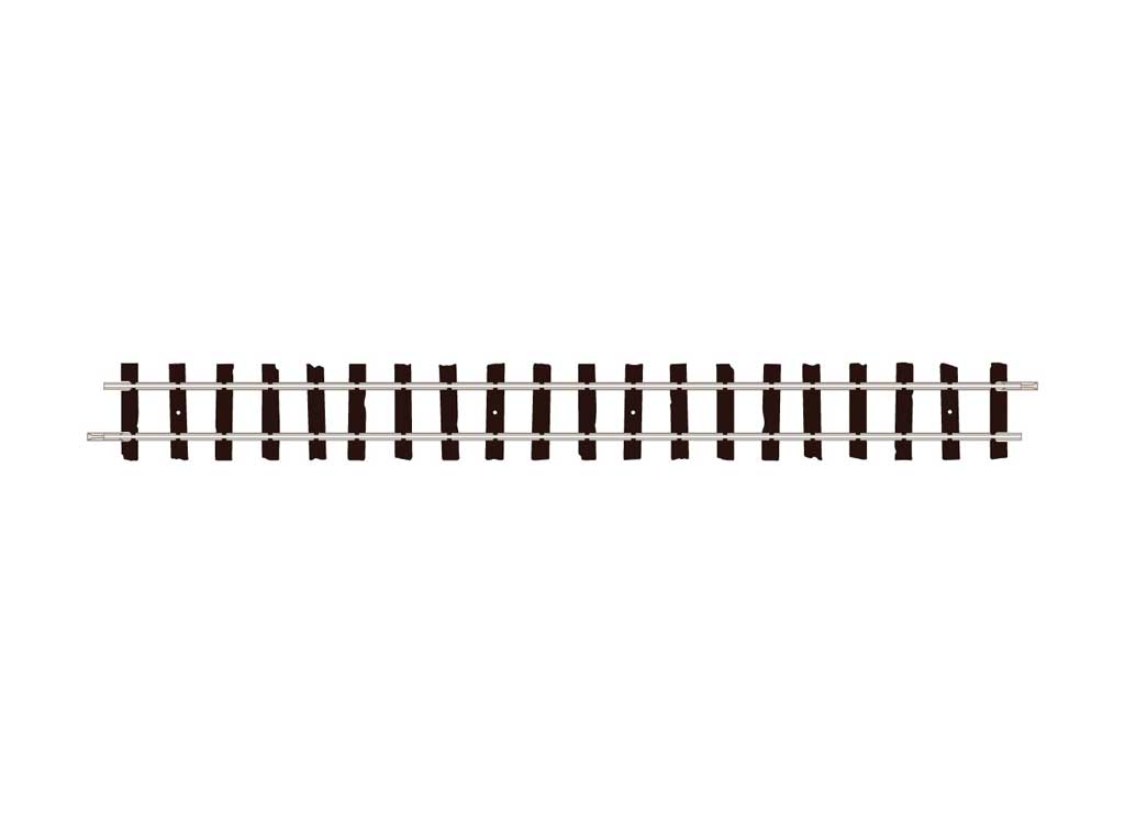OO-9/HOe Straight Track - Setrack -- 6-7/8"  17.4cm pkg(4)-2
