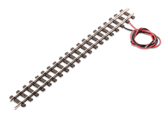 OO-9/HOe Straight Terminal Track - Setrack -- With Wires - 6-7/8"  17.4cm-1