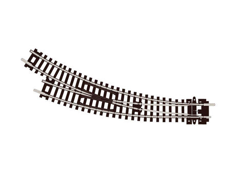 Code 80 Curved Turnout - Setrack -- Right Hand