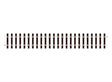Peco Setrack Section -- Straight 15-1/2"  39.4cm pkg(8)