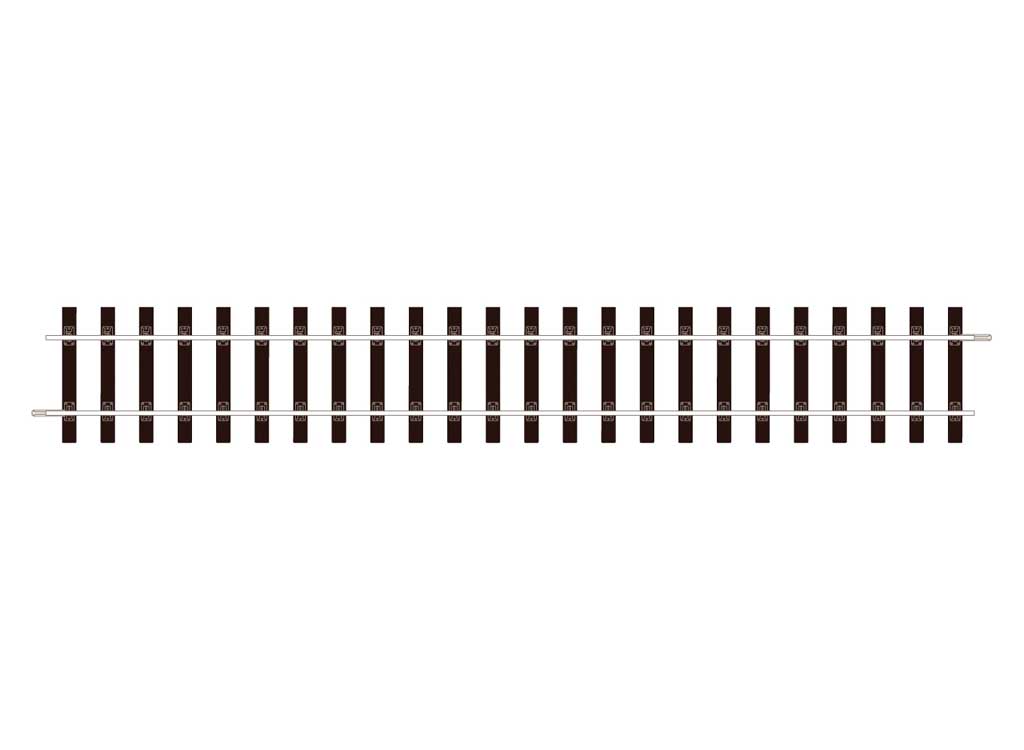 Peco Setrack Section -- Straight 15-1/2"  39.4cm pkg(8)