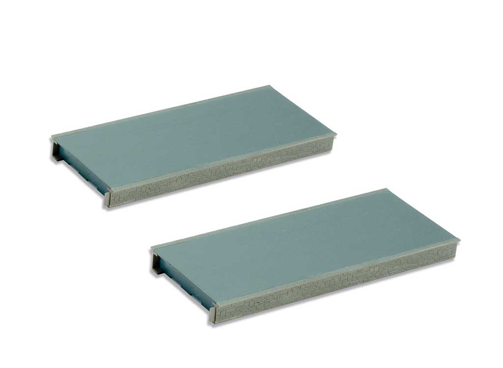 Straight Platform Unit/Section - Kit -- Stone Each: 5-11/16"  14.4cm Long pkg(2)