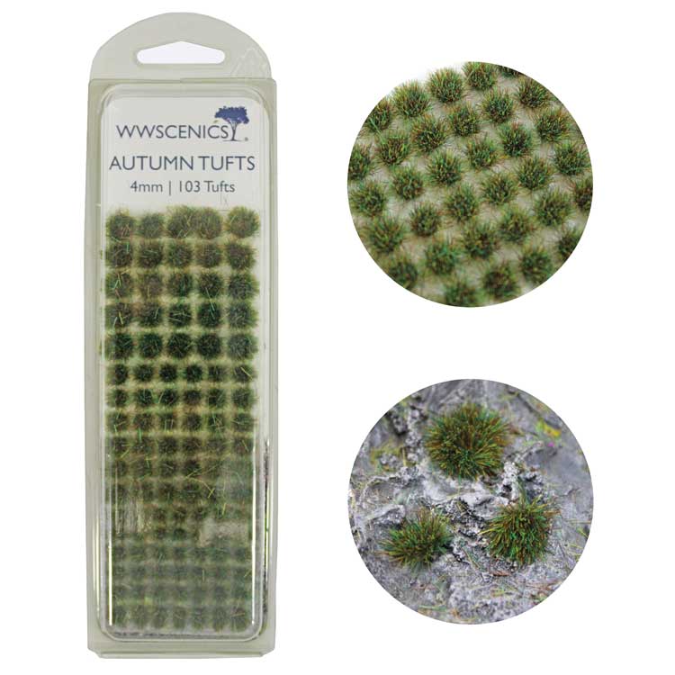 Grass Tufts 5/32"  4mm -- Autumn/Fall pkg(103)