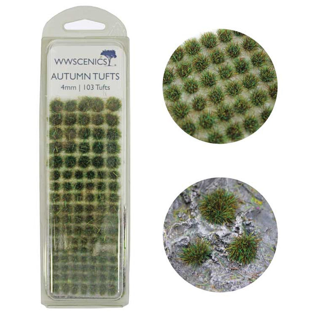 Grass Tufts 5/32"  4mm -- Autumn/Fall pkg(103)