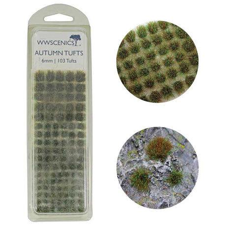 Grass Tufts 1/4"  6mm -- Autumn/Fall pkg(103)