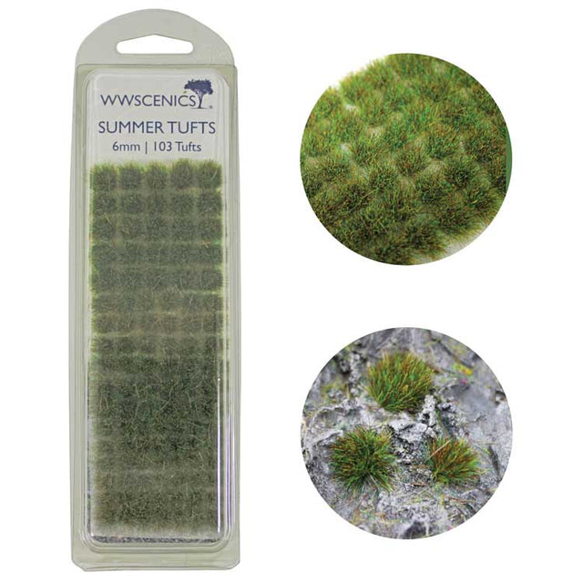 Grass Tufts 1/4"  6mm -- Summer pkg(103)