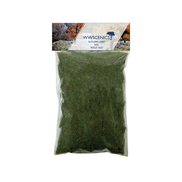 Static Grass 3/32"  2mm Fibers -- Autumn 1.8oz  50g