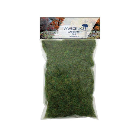 Static Grass 5/32"  4mm Fibers -- Summer 1.8oz  50g