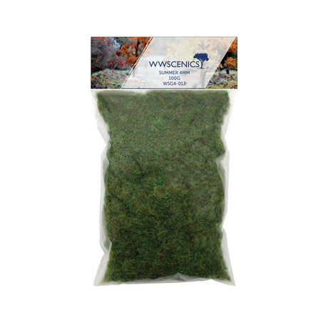 Static Grass 5/32"  4mm Fibers -- Summer 3.5oz  100g