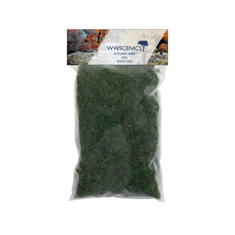 Static Grass 5/32"  4mm Fibers -- Autumn 1.8oz  50g