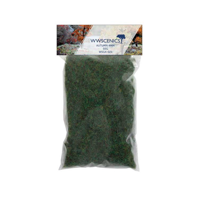 Static Grass 5/32"  4mm Fibers -- Autumn 1.8oz  50g
