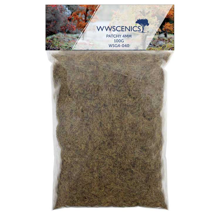 Static Grass 5/32"  4mm Fibers -- Patchy 1.8oz  50g