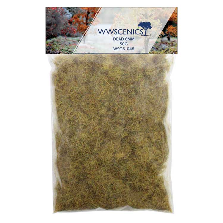 Static Grass 1/4" 6mm -- Dead 1.8oz  50g