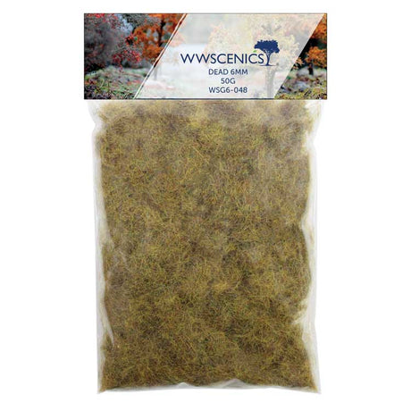 Static Grass 1/4" 6mm -- Dead 1.8oz  50g