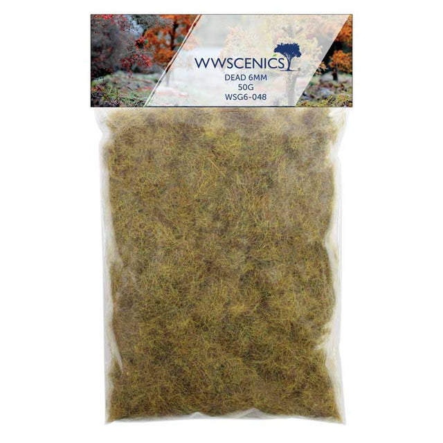 Static Grass 1/4" 6mm -- Dead 1.8oz  50g
