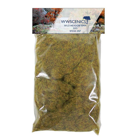 Static Grass 1/4" 6mm -- Wild 1.8oz  50g