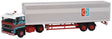 DAF 3300 Tractor with Short Van Trailer - Assembled -- Pollock (blue, red, silver)