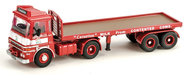 ERF LV Flatbed Trailer - Assembled -- Carnation