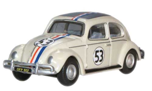 Old-Style Volkswagen Beetle - Assembled -- #53 (pearl white, silver, blue, white, red, black)