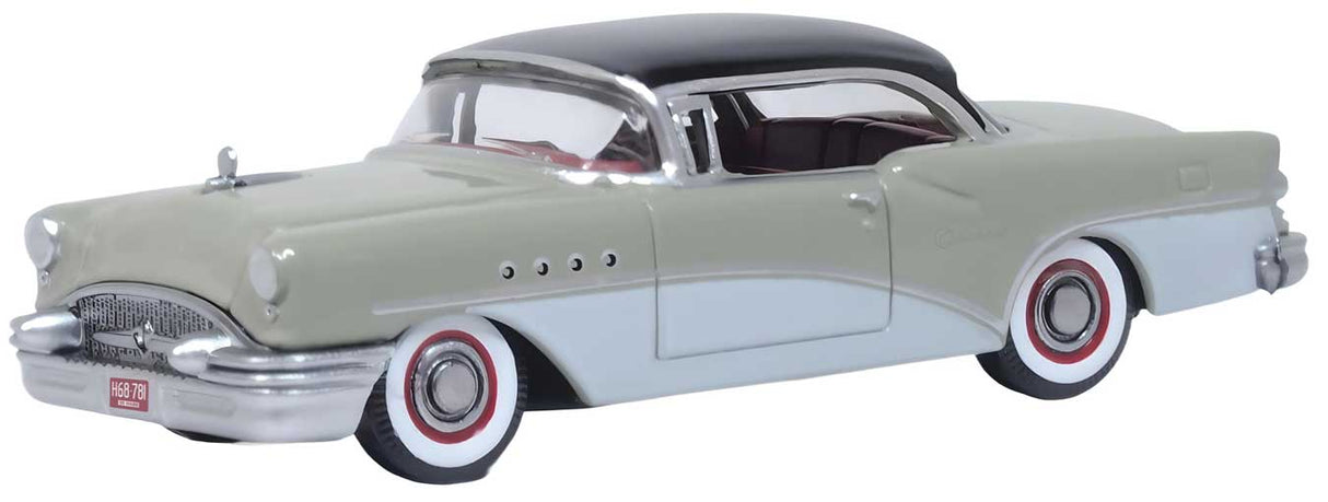 1955 Buick Century - Assembled -- Carlsbad Black, Windsor Grey, Dover White