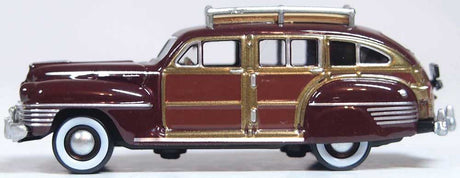 1942 Chrysler Town and Country Station Wagon - Assembled -- Regal Maroon Woody-2
