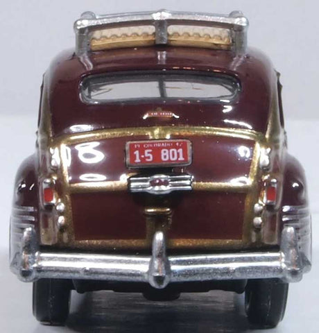 1942 Chrysler Town and Country Station Wagon - Assembled -- Regal Maroon Woody-3