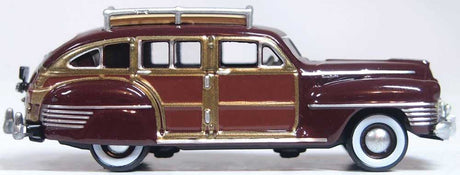 1942 Chrysler Town and Country Station Wagon - Assembled -- Regal Maroon Woody-4