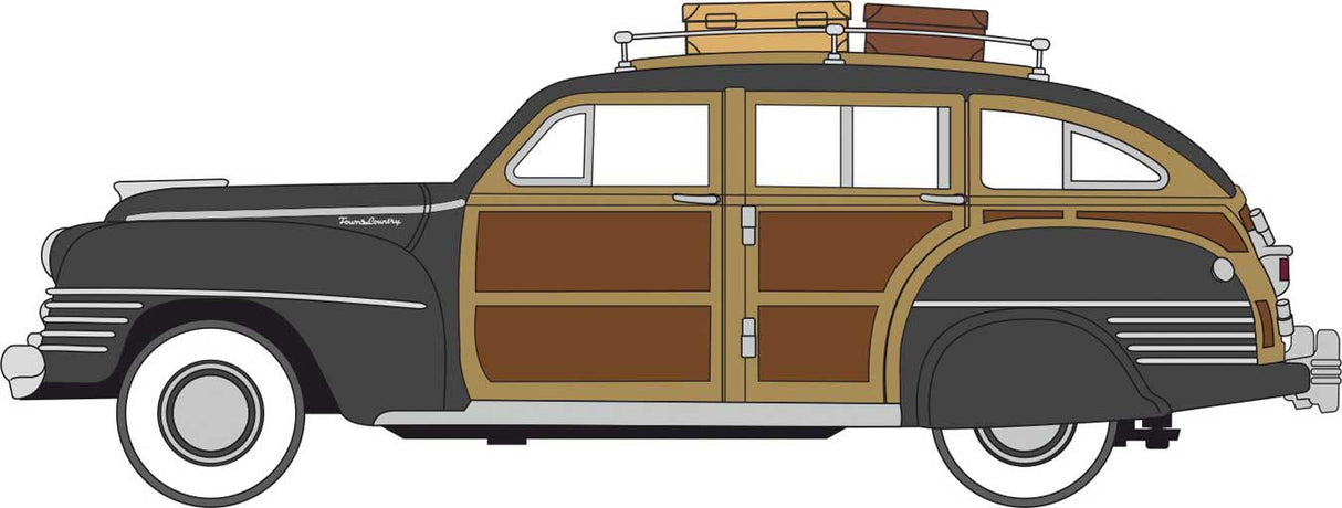 1942 Chrysler Town and Country Station Wagon - Assembled -- Woody w/Black