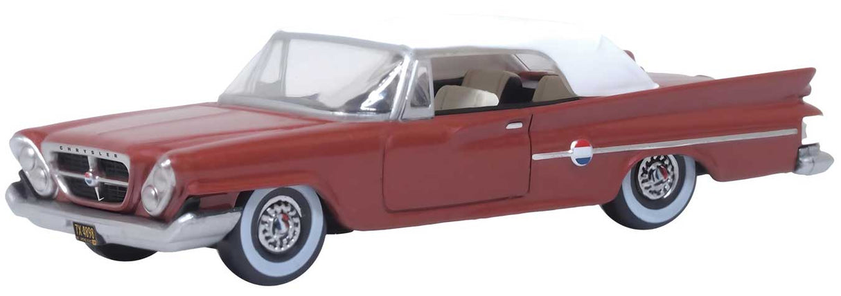 1961 Chrysler 300 Convertible - Assembled -- Top Up (Cinnamon, White)