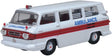 1962 Chevrolet Corvair Greenbrier Amblewagon Ambulance - Assembled -- White, Red