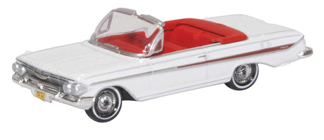 1961 Chevy Impala Convertible - Assembled -- White, Roman Red