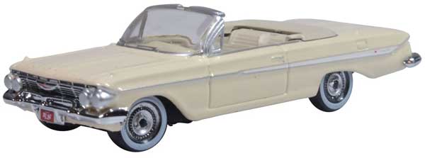 1961 Chevy Impala Convertible - Assembled -- Almond Beige, White