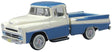 1957 Dodge D100 Sweptside Pick Up Truck - Assembled -- Ice Blue, Glacier White