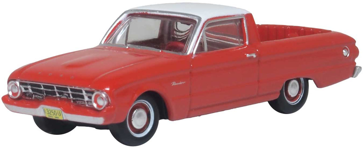 1960 Ford Falcon Ranchero - Assembled -- Monte Carlo Red, Corinthian White