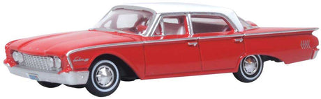 1960 Ford Fairlane 500 Town Sedan - Assembled -- Monte Carlo Red, Corinthian White
