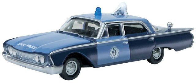 1960 Ford Fairlane 500 Town Sedan - Assembled -- Massachusetts State Police Radar Car (black, blue)-1