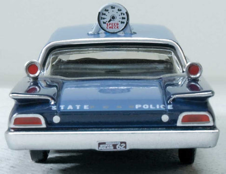 1960 Ford Fairlane 500 Town Sedan - Assembled -- Massachusetts State Police Radar Car (black, blue)-2