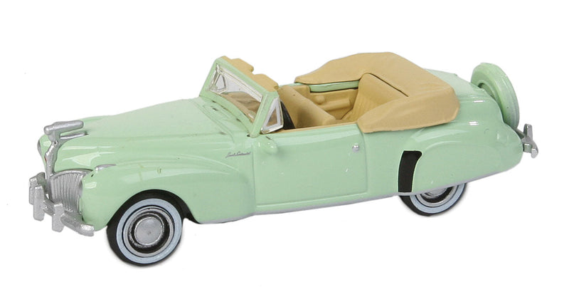 1941 Lincoln Continental Convertible - Assembled -- Top Down (Paradise Green)