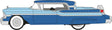 1957 Mercury Montclair - Assembled -- Nantucket Blue, Pacific Blue