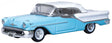 1957 Oldsmobile 88 Convertible - Assembled -- Top Up (Banff Blue, Alcan White)