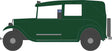 Austin Low Loader Taxi - Assembled -- Green