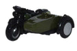BSA Motorcycle w/Sidecar - Assembled -- British Army (black, green)