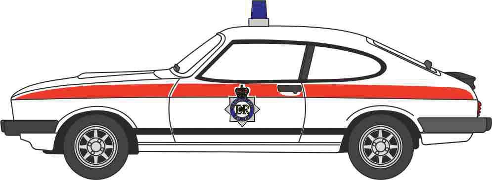Ford Capri Mk III - Assembled -- Merseyside Police (white, red)