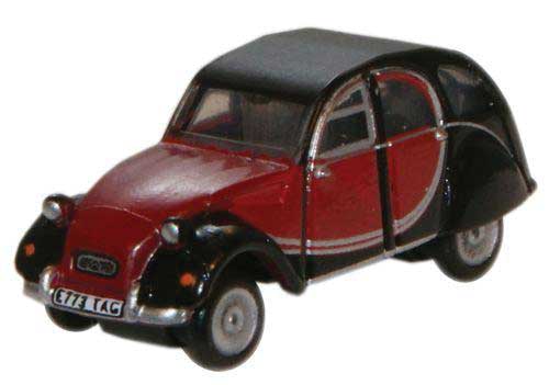 Citroen 2CV - Assembled -- Maroon, Black