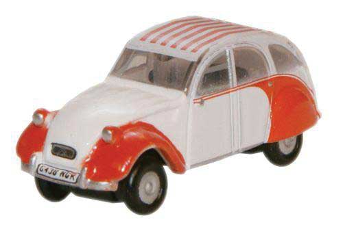 Citroen 2CV - Assembled -- Dolly Red, White
