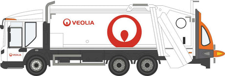Dennis Eagle Olympus Refuse Collection Vehicle (RCV) - Assembled -- Veolia (white, red)-1
