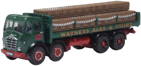 Foden FG Dray Flatbed Truck with Load - Assembled -- Watneys (green, red)