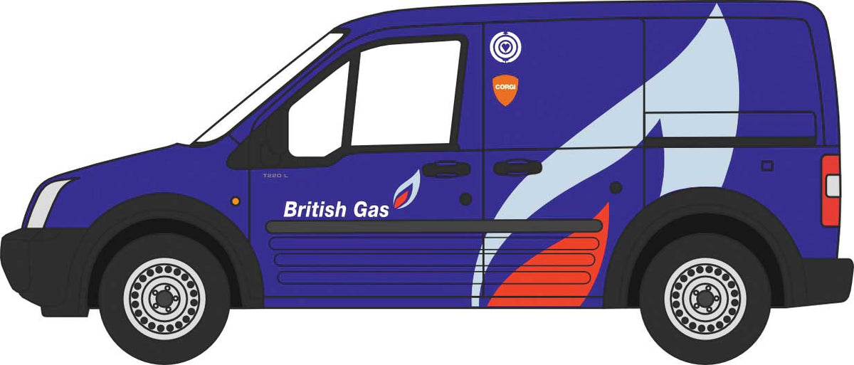 2002 Ford Transit Connect - Assembled -- British Gas (blue, gray, red)